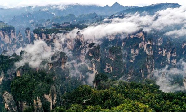 张家界奇山异水间绽放“美丽经济”